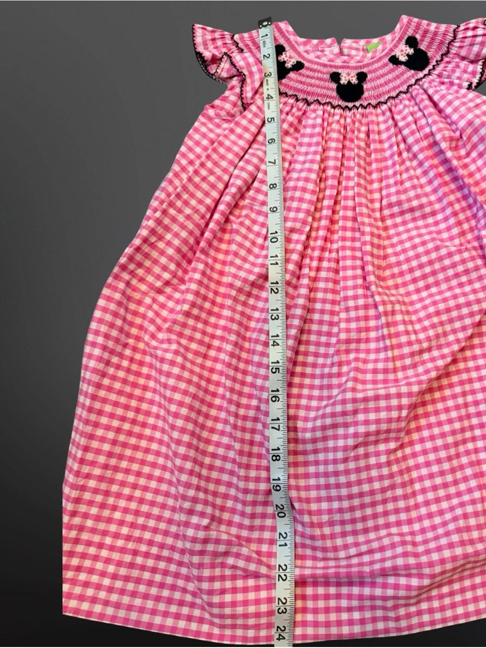 🎀 Classic Whimsy Minnie Mouse Gingham Dress | 2T